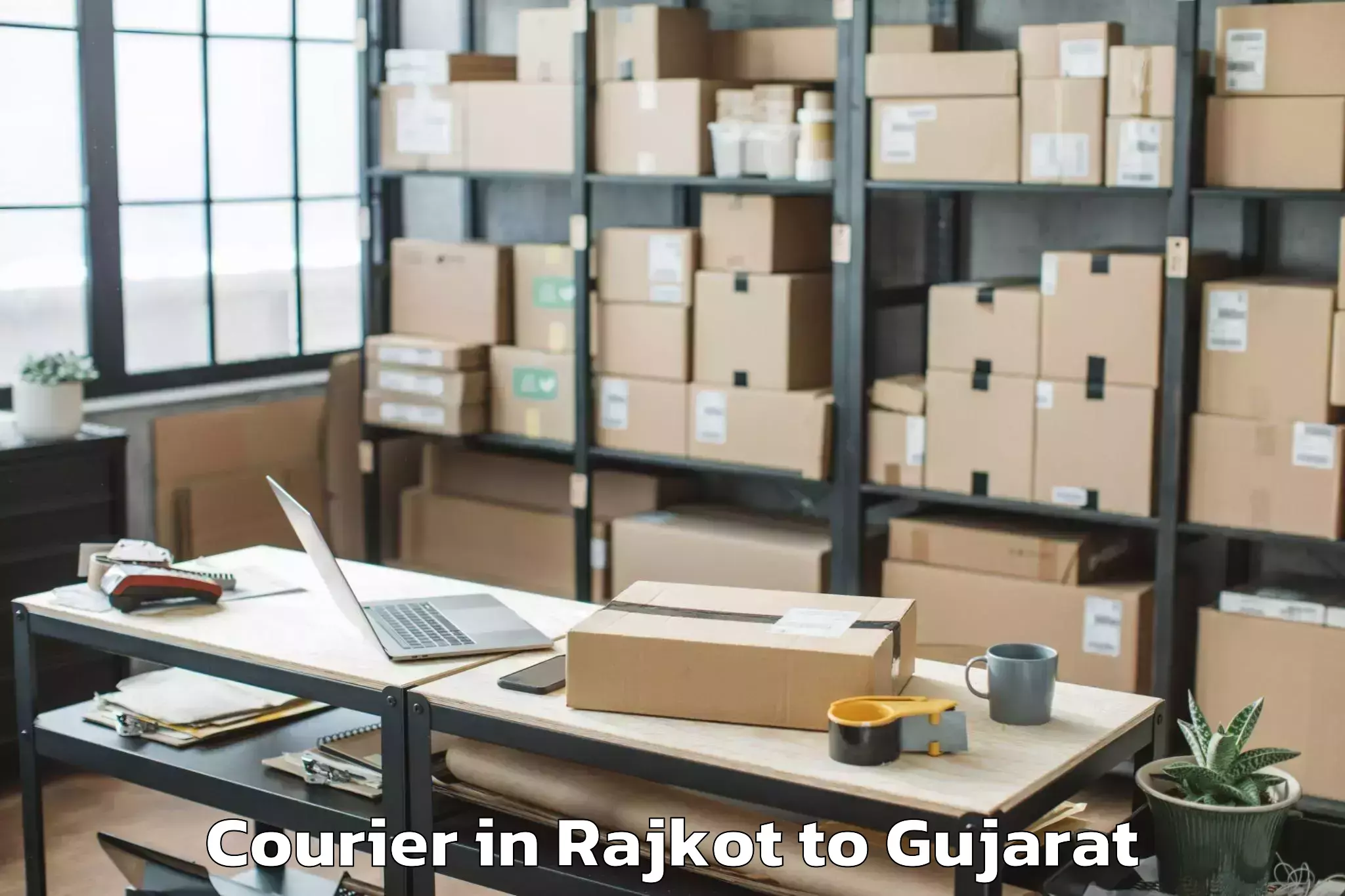 Reliable Rajkot to Ghoghamba Courier